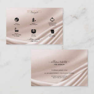 Elegant Parties scintillant or Carte de visite de