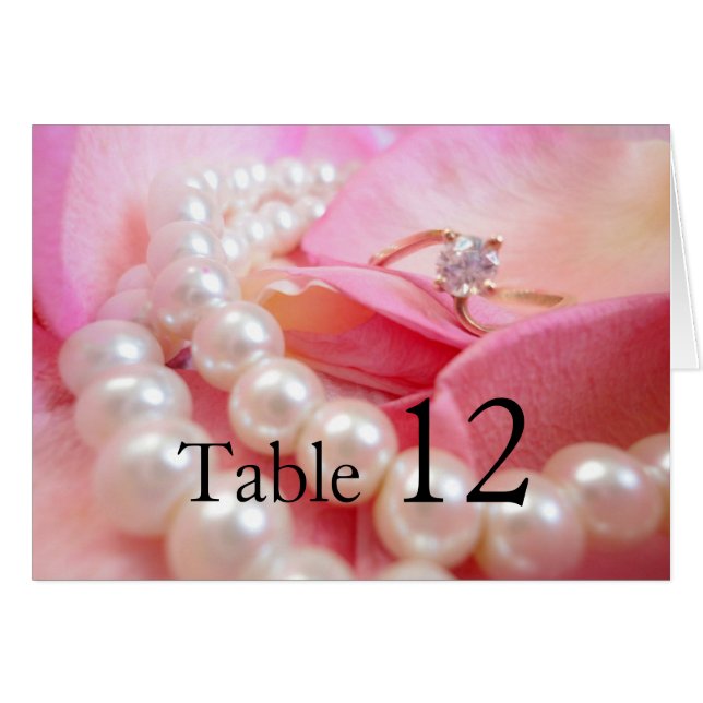 Elegant Pearls Mariage Ring Carte (Devant horizontal)