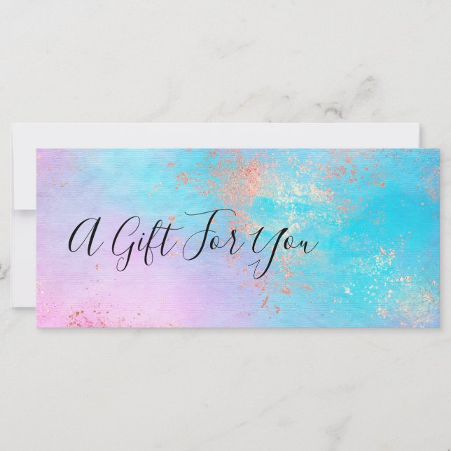 Elégant peintre de maquillage d'or rose moderne (Devant)