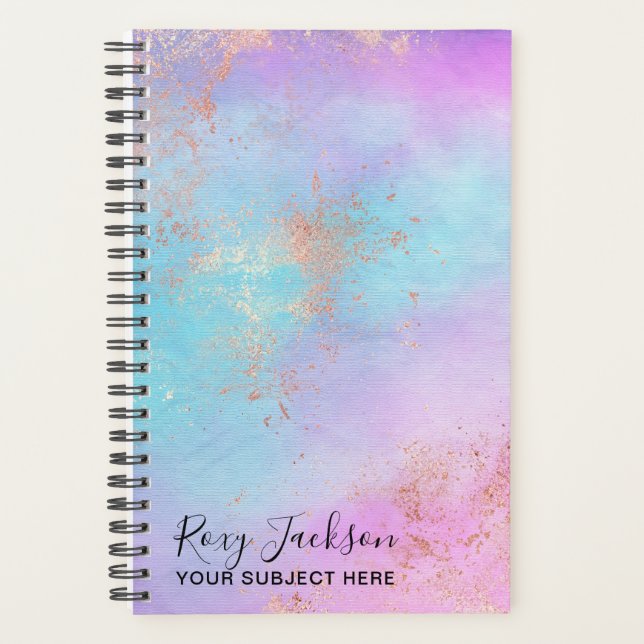 Elégant peintre de maquillage d'or rose moderne (Devant)