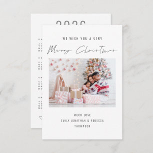 Elégant Photo 2023 Calendrier Joyeux Noël carte