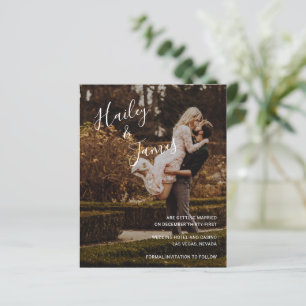 Élégant Photo Moderne Budget Mariage Économisez la