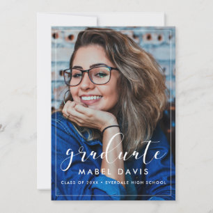 Elegant Photo remise de diplômes invitation