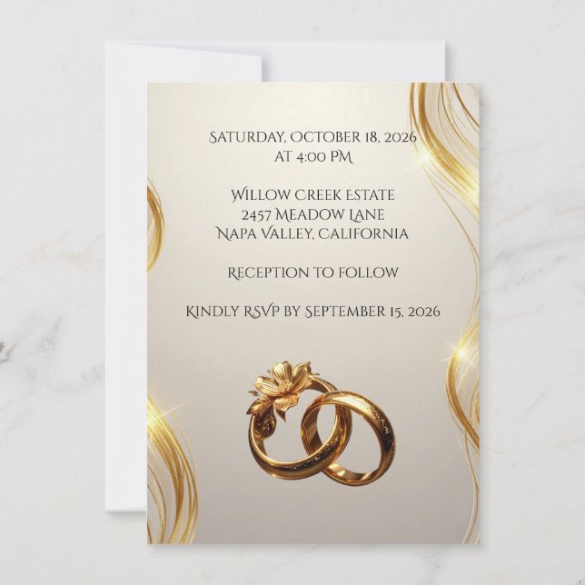 Elegant Photo Wedding Invitation Card – Modern (Dos)