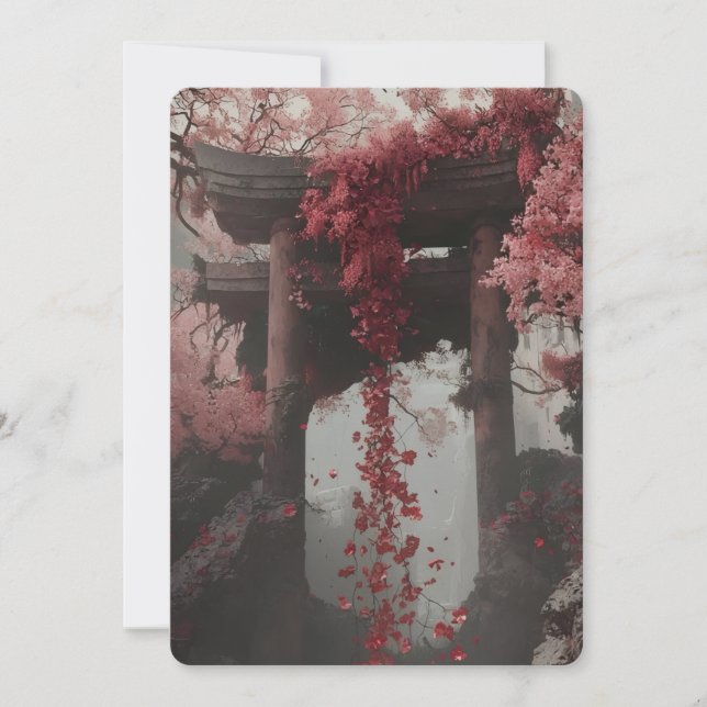 Elegant Pink Floral Wedding Invitation – Botanical (Devant)