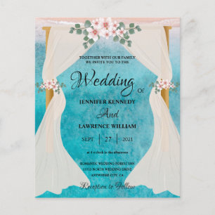 Elégant Plage Bord de mer Tulle Arbor Mariage phot