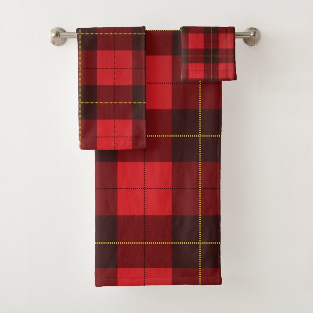 Élégant Plaid Rustic Farmhouse Tartan (En situation)