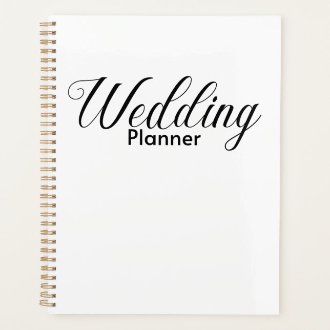 Élégant planificateur de mariage (Devant)