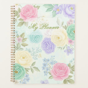 Élégant planificateur floral à spirale