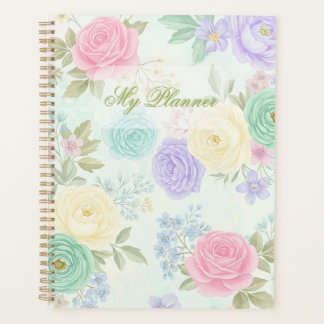 Élégant planificateur floral à spirale