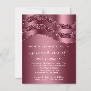 Élégant professionnel Rose Mariage nuptiale douce