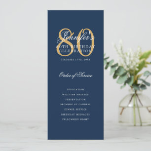 Elégant programme 80e anniversaire de la Marine Go