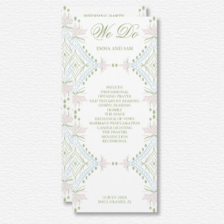 Élégant programme de mariage au diamant