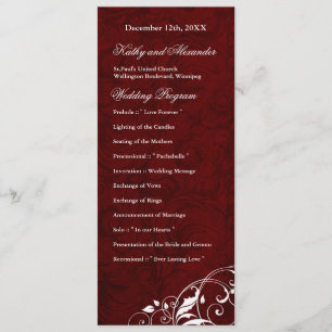 Élégant programme de mariage en Bourgogne