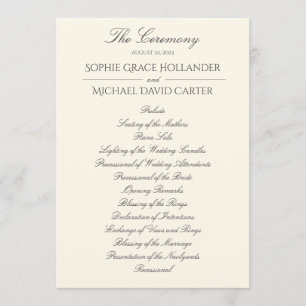 Élégant programme de mariage ivoirien