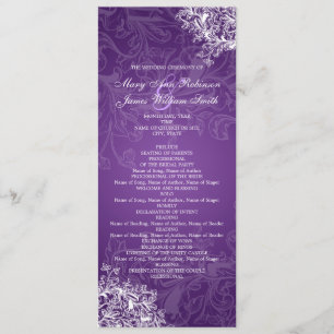 Élégant programme de mariage Vintage torrents pour