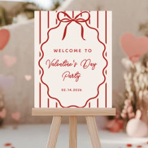 Elegant Red Bow Valentine’s Day Party