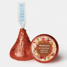 élégant remerciement botanique mariage automnal mo