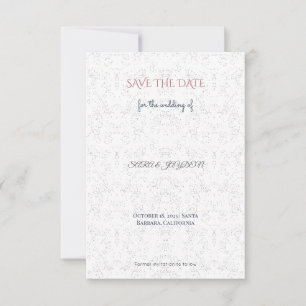 Élégant & Rétro Carte de rappel de date – Sans pho