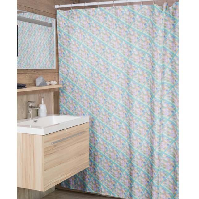 Elégant rideau de douche verte (Créateur téléchargé)