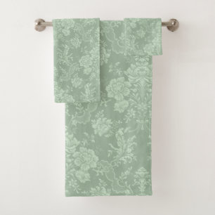 Élégant romantique chic floral vert Damask-Sage