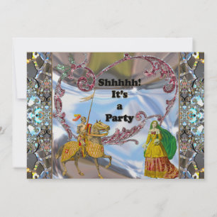 Élégant romantique invitation du parti Surprise