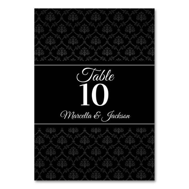 Elégant Rose aquarelle Numéro de table (Par défaut)