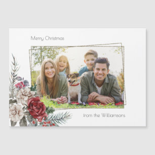 Elégant Rose aquarelle, Pine & Gold Frame Photo