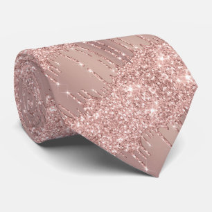 Élégant Rose Cravate or