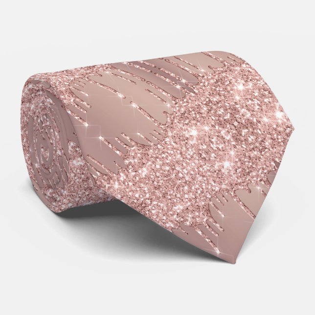 Élégant Rose Cravate or (Roulé)