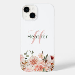 Élégant rose floral iPhone / coque ipad