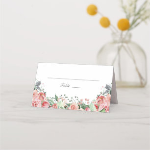 Elégant rose Floral Quinceañera Invitation