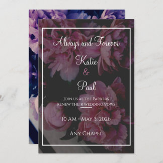 Elegant Rose Flowers Wedding invitation
