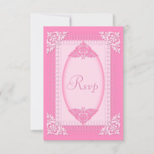 Élégant, rose girly RSVP