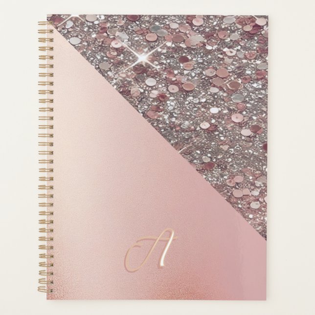 Elegant Rose Gold Monogram (Devant)