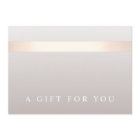 Elegant Rose Gold Striped Modern Venin Certificate