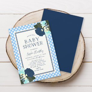 Elégant Roses Floral Baby shower Invitation