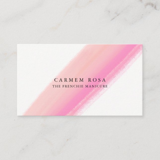 Élégant rougissent la carte rose de référence de (Devant)