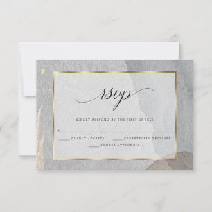Elégant RSVP Faux Granite Pierre