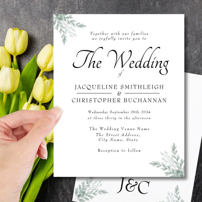 Elégant Rustique Eucalyptus Feuille verdure (Créateur téléchargé)