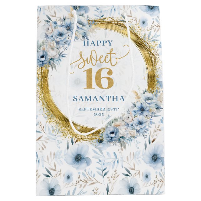 Élégant sac à Parties scintillant en or Dusty Swee (Devant)