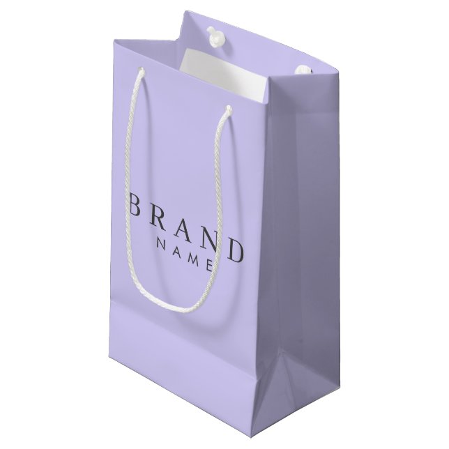 Élégant sac d'achat de papier petit format personn (Devant Angle)