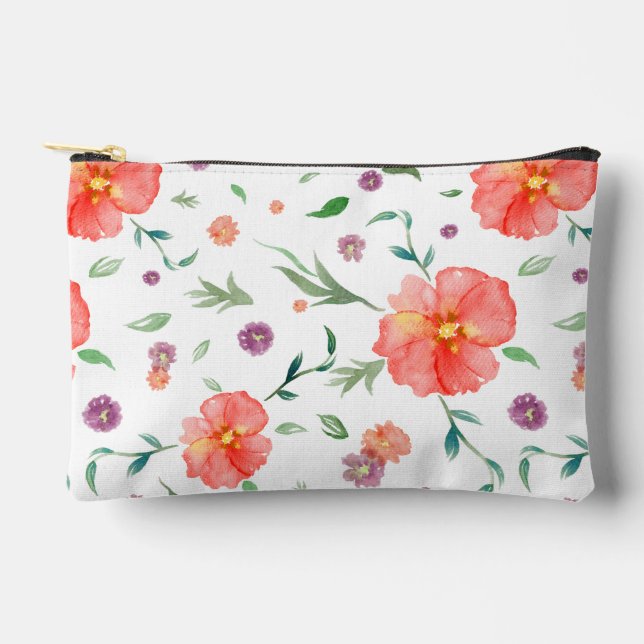 Elégant sac de maquillage d'aquarelle cadeau pour  (Recto)