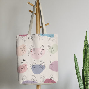 Élégant Sac fourre-tout d'art de la ligne féminine