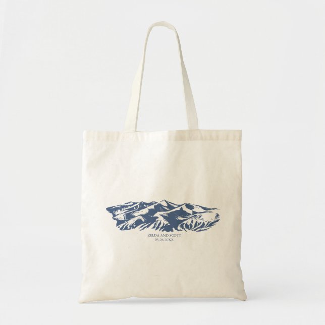 Élégant Sac fourre-tout Mariage de montagne (Devant)