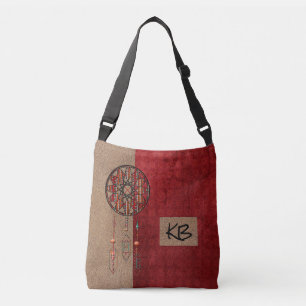 Élégant Sac fourre-tout Monogrammé Red Tan Dreamca