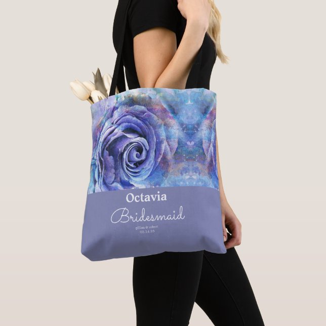 Elégant Sac fourre-tout Rose aquarelle (De près)