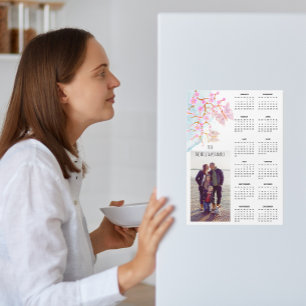 Elégant Sakura Butterflies 2026 Calendrier Photo