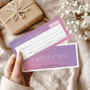 ELEGANT salon de beauté affaires violet pink ombre