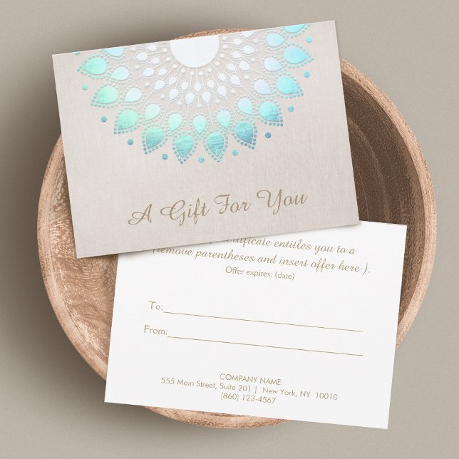 Élégant salon Lotus et certificat cadeau Spa (Créateur téléchargé)